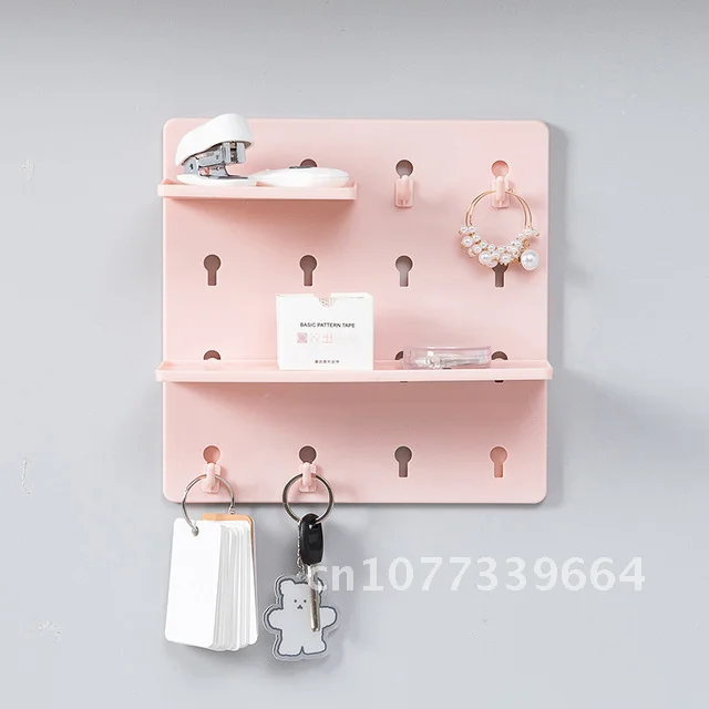 Estante de pared autoadhesivo para escritorio, organizador de papelería, accesorios de almacenamiento para el hogar