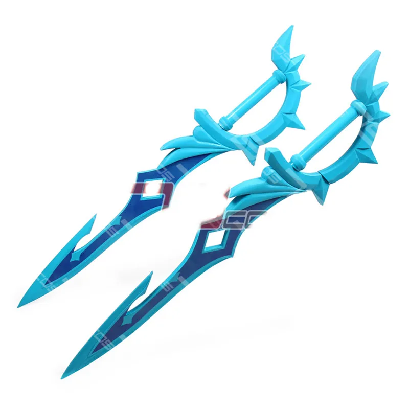 

Hot Game Genshin Impact Tartaglia Cosplay Prop Double-blade Sword Cosplay Halloween Christmas Party Props for Comic Show