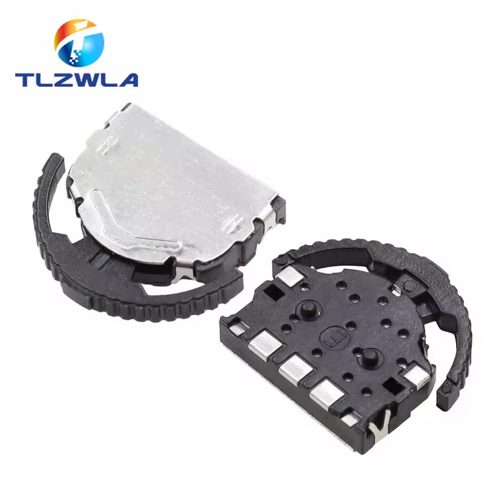 10 Uds. Interruptor de palanca de rueda de pulgar de trípode de 3 pines SMD de cabeza grande para teléfono MP3 MP4