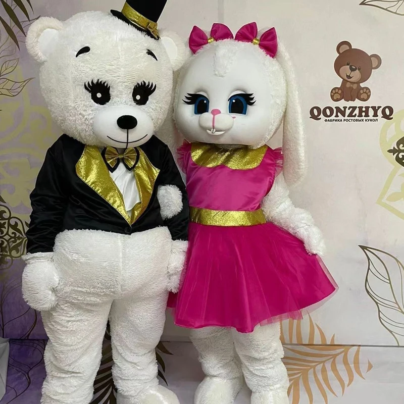 Coniglietto pasquale mascotte Costume compleanno matrimonio orsacchiotto Cosplay Cosplay Halloween carnevale eventi abiti da spettacolo