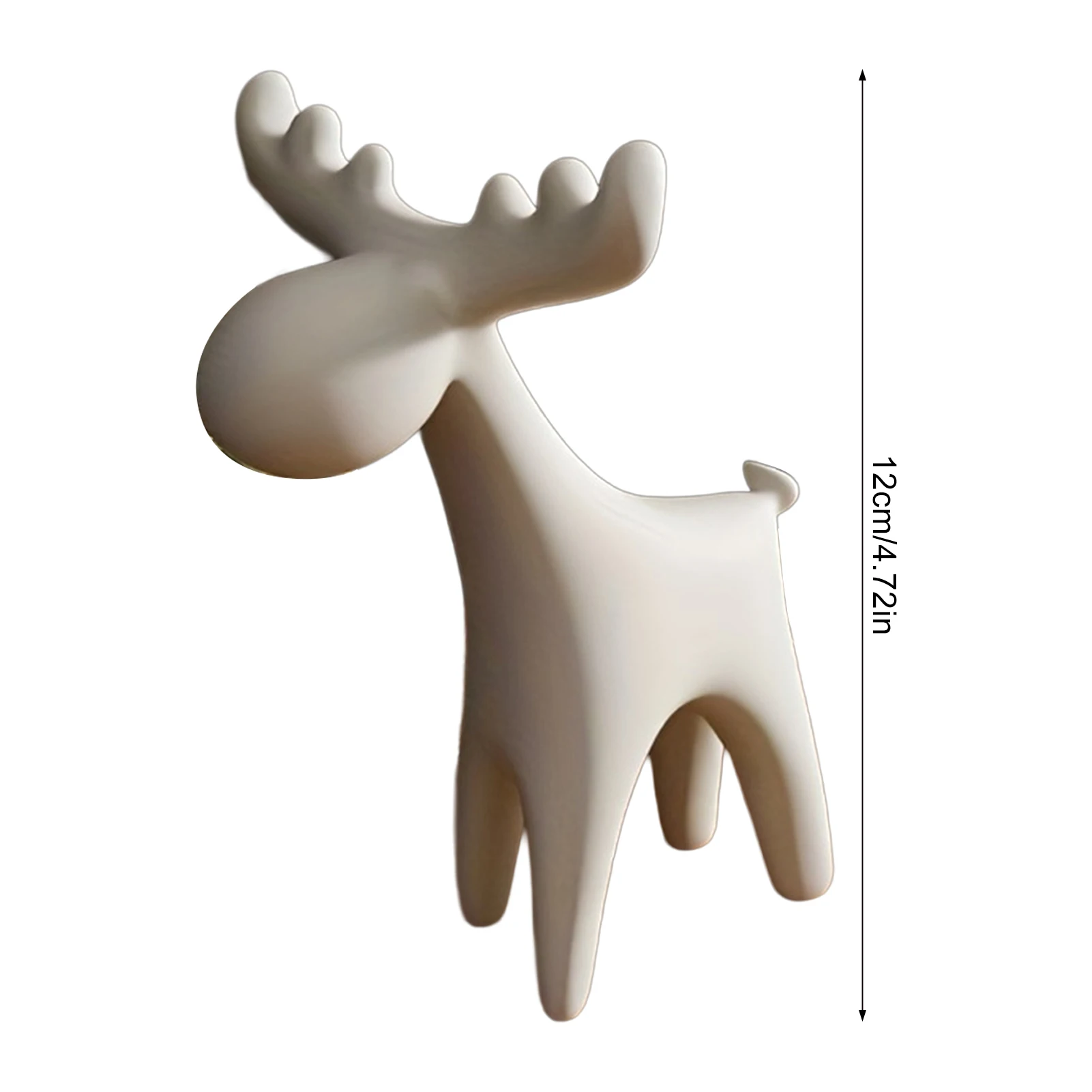 1pc Deer Sculpture Artistic Modern Figurine for Home Decor Living Room TV Console Wine Cabinet Shelf PLA Art Craft Gift