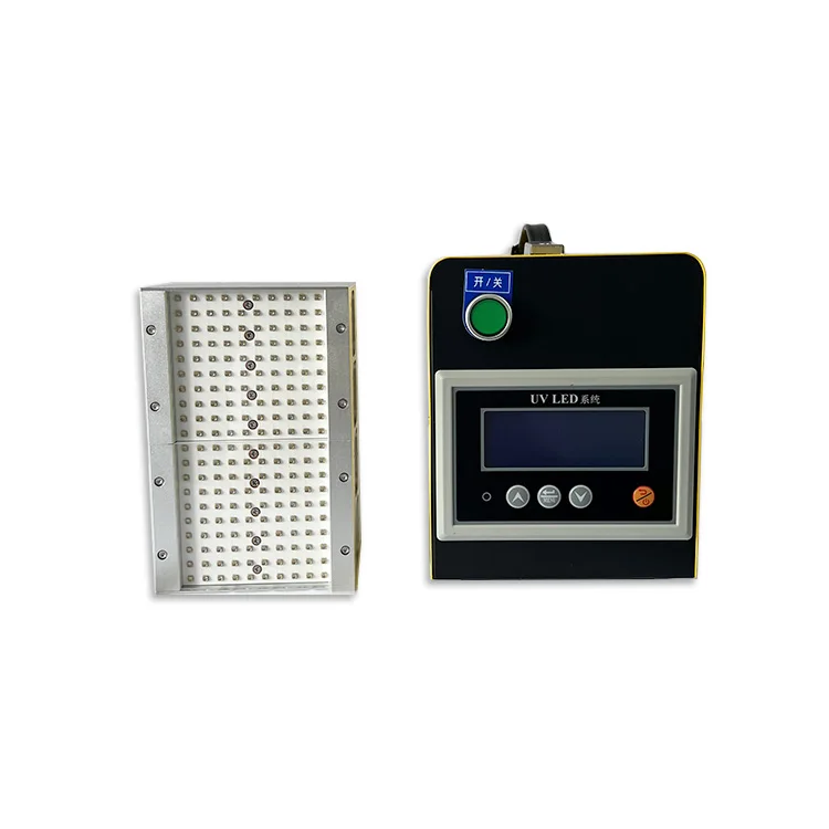 200*100mm Sistema di polimerizzazione con raffreddamento ad aria Lampada LED UV per vernice Inchiostro Colla UV Vernice UV Forno Trasportatore Polimerizzazione