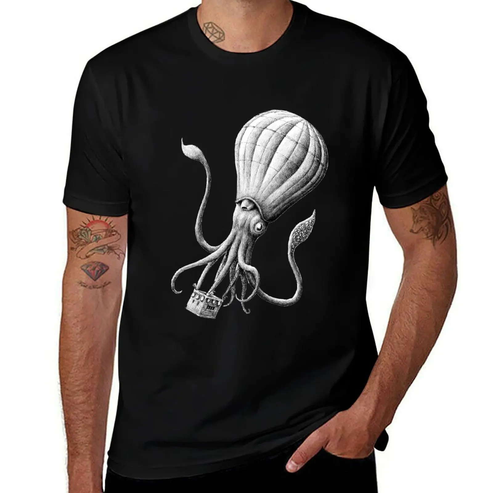 

balloon T-Shirt funny t shirts cotton t shirts for man graphic vintage T-Shirt