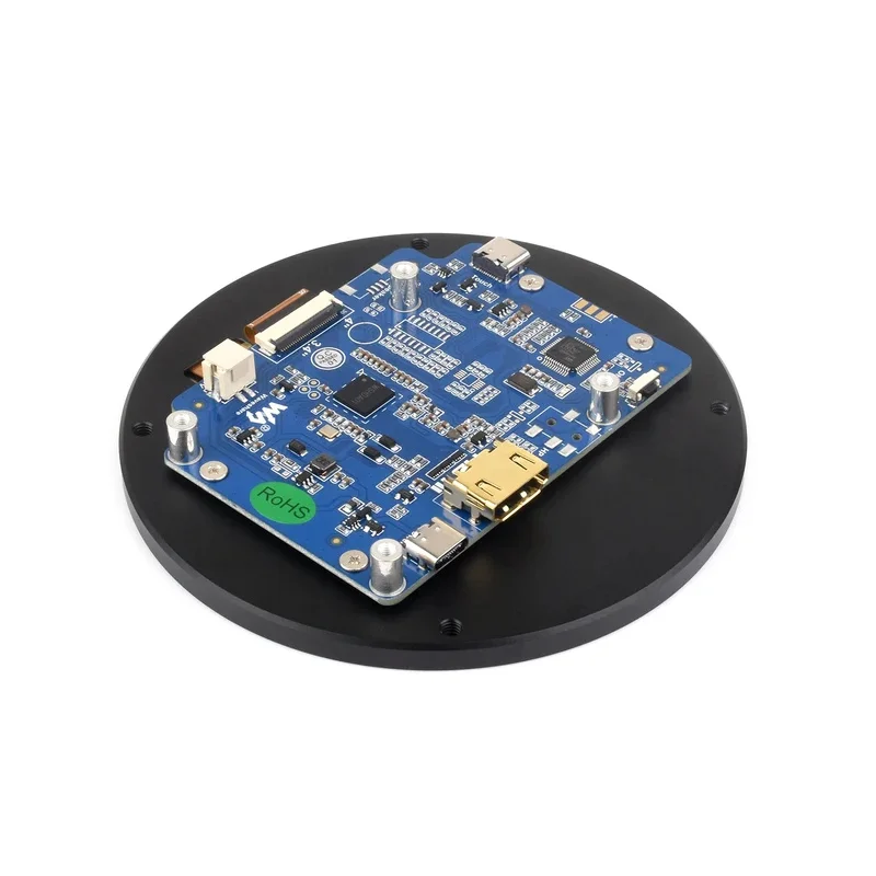 Picture 5: Raspberry Pie 3.4 inch Round Display, 800 × 800, IPS, 10-Point, Optical Bonding Toughened Glass Panel