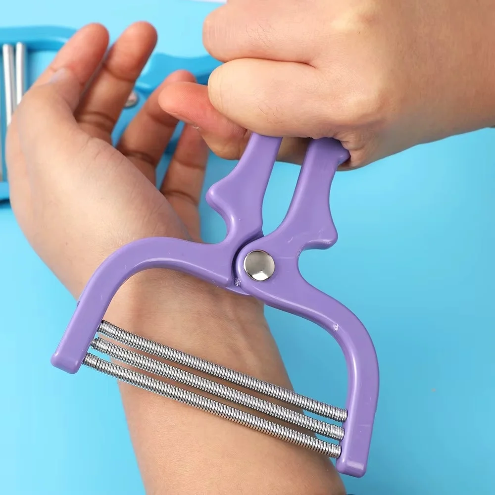 여성 제모기 미니 얼굴 털 제거기 안전한 스프링 롤러 얼굴 털 제거기 얼굴 피부 관리 DIY 뷰티 제모기 도구