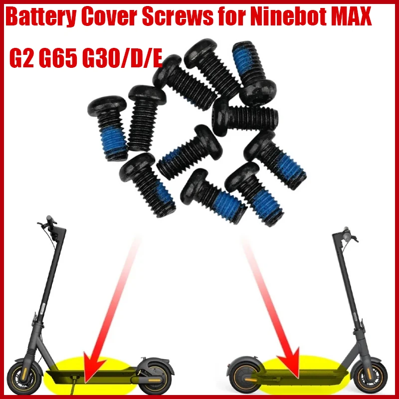 10 Stück Batteriedeckelschrauben für Ninebot MAX G2 G65 G30 Elektroroller Edelstahl Diebstahlsichere Torx-Schraubenteile – Detail 2