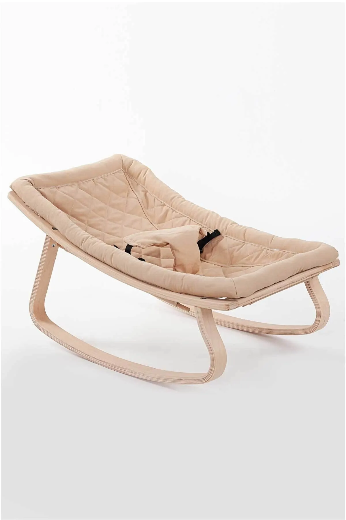 Natural Wooden Rocking Baby Sleeping Bed Baby Cradle Rocking Chair Rocker Baby 0-36 Months Swing Soothing Crib Newborn Nursery