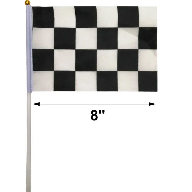 Fournitures de fête à thème de voiture de course, cône de circulation avec drapeau à carreaux noir et blanc, décoration d'anniversaire, 36 pièces 12 ensembles