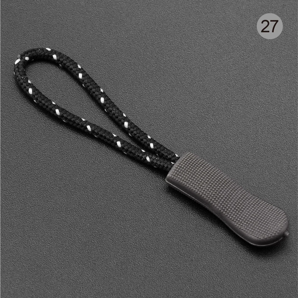 10pcs Colorful Zipper Puller Cord Zip Puller Replacement Ends Lock Zips Travel Bags Clip Buckle Sport Garment Parts, image 22