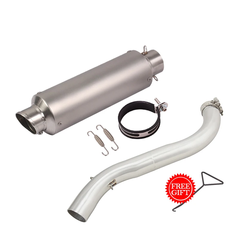 Slip On For VOGE DS525X DS 525X 2023 Year Motorcycle Exhaust System Escape Modifiy Mid Link Pipe Connet 51mm Muffler DB Killer