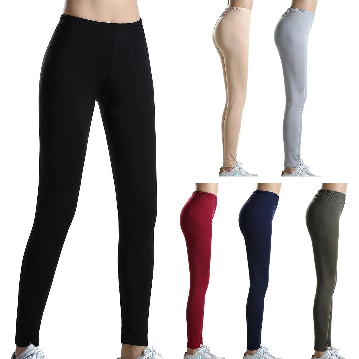 

Women's Super Elastic Leggings Ultra Stretchy Base Layer Pants Long Trousers Polyester Fiber 00% Summer Collection