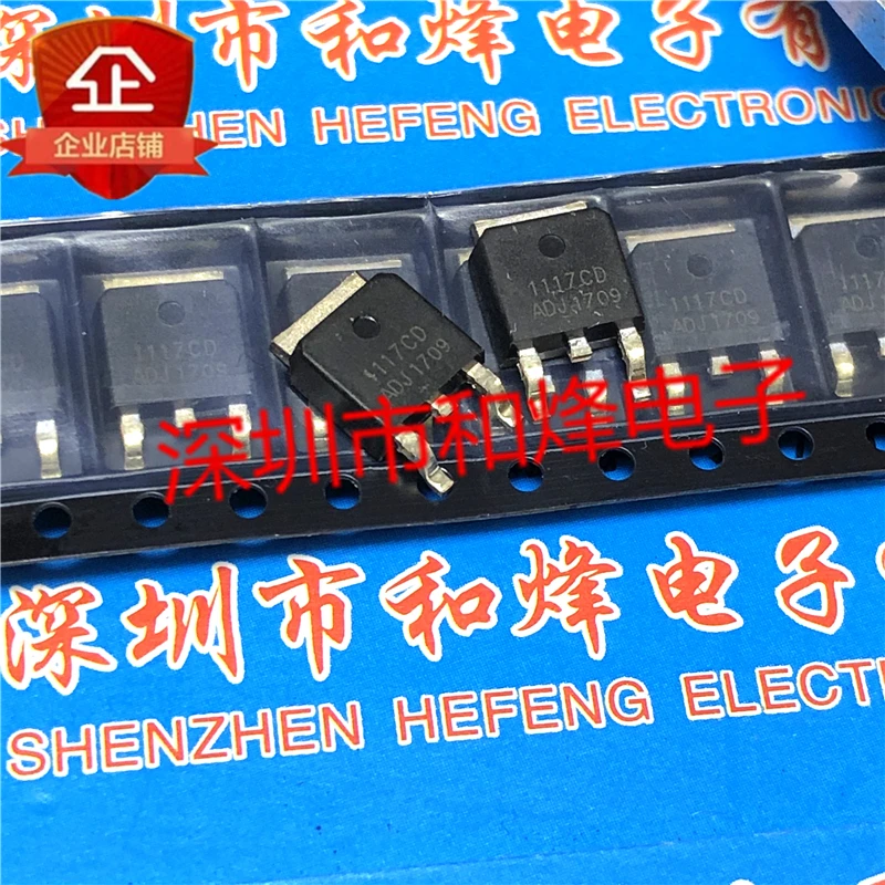 10 PZ 1117CD-ADJ TO-252 in magazzino 100% nuovo e originale