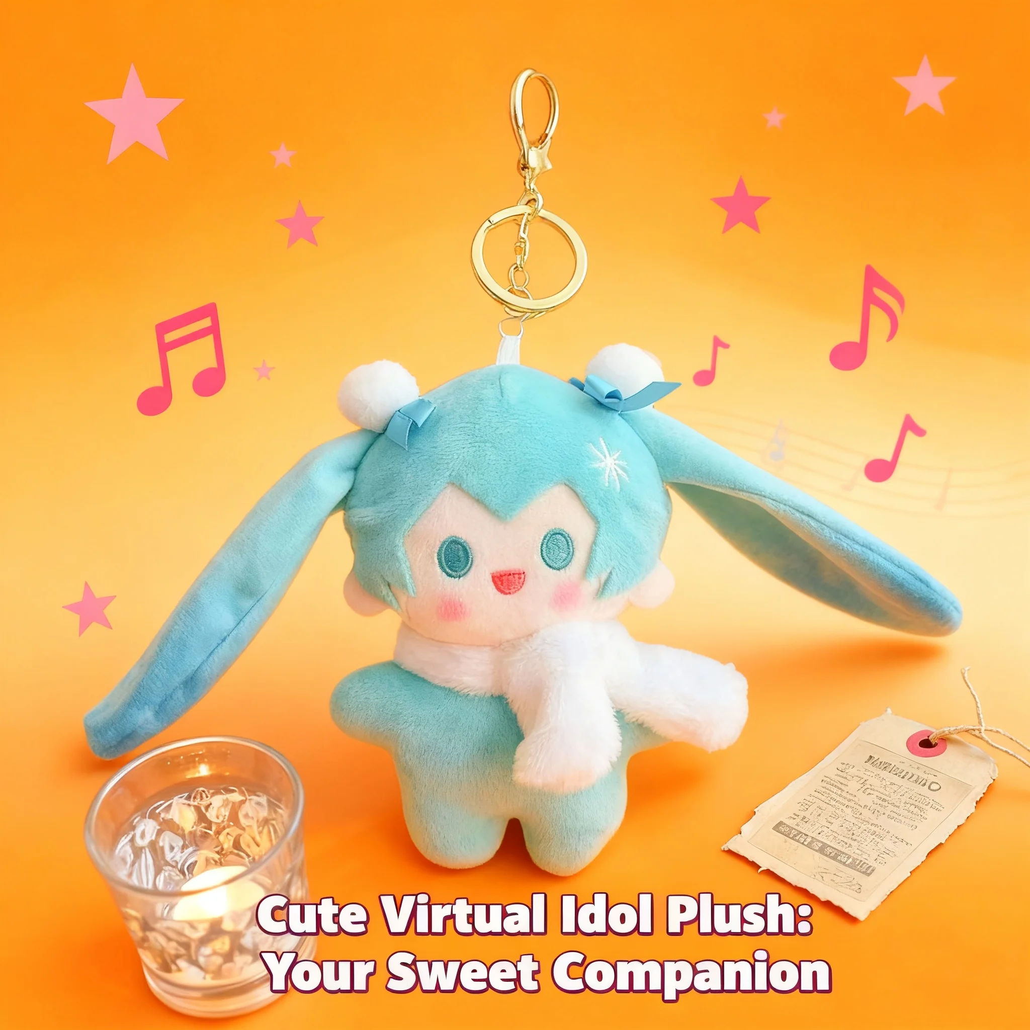 

Miku Hatsune Anime Plush Doll Keychain Backpack Charm Cute Japanese Style Figure Birthday Gift for Fans High Quality Soft Toy