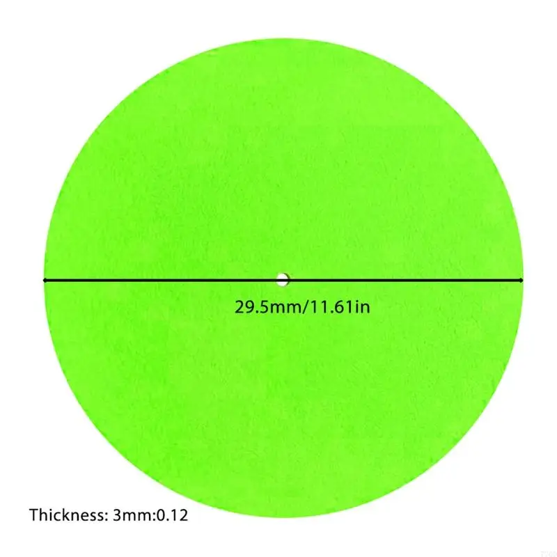 770D 12 بوصة 295 مم وسادة التسجيل المضادة ل Vinyl Mat slipmat للقرص الدوار
