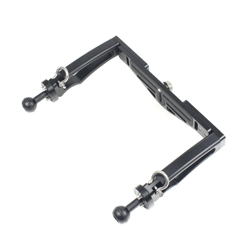 Tauchen DSLR Kamera käfig Dual Handheld Tray Halterung Buttery Clip Kohle faser Verlängerung sarm schwimmende Stativ halterung für Gopro 13 – Detail 40