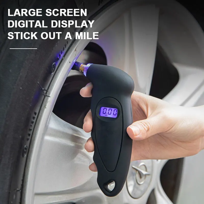 New Tire Pressure Gauge Backlight High Precision Digital Tire Pressure Monitoring Car Tyre Air Pressure Gauge Meter LCD Display