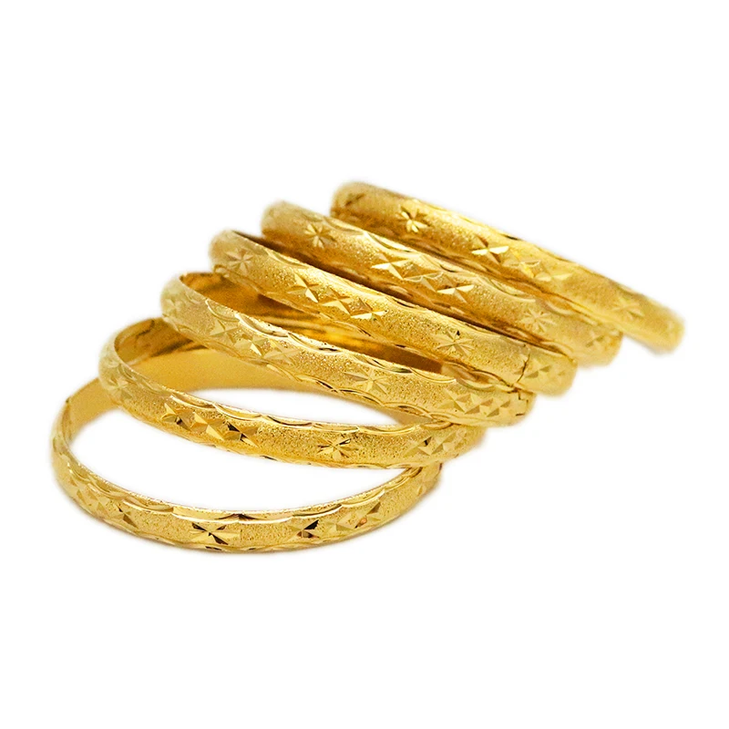 Dubai Gold Bracelet Ladies Men 24k Color Ethiopian Bracelet African Jewelry Saudi Arabia Wedding Bridal Gift