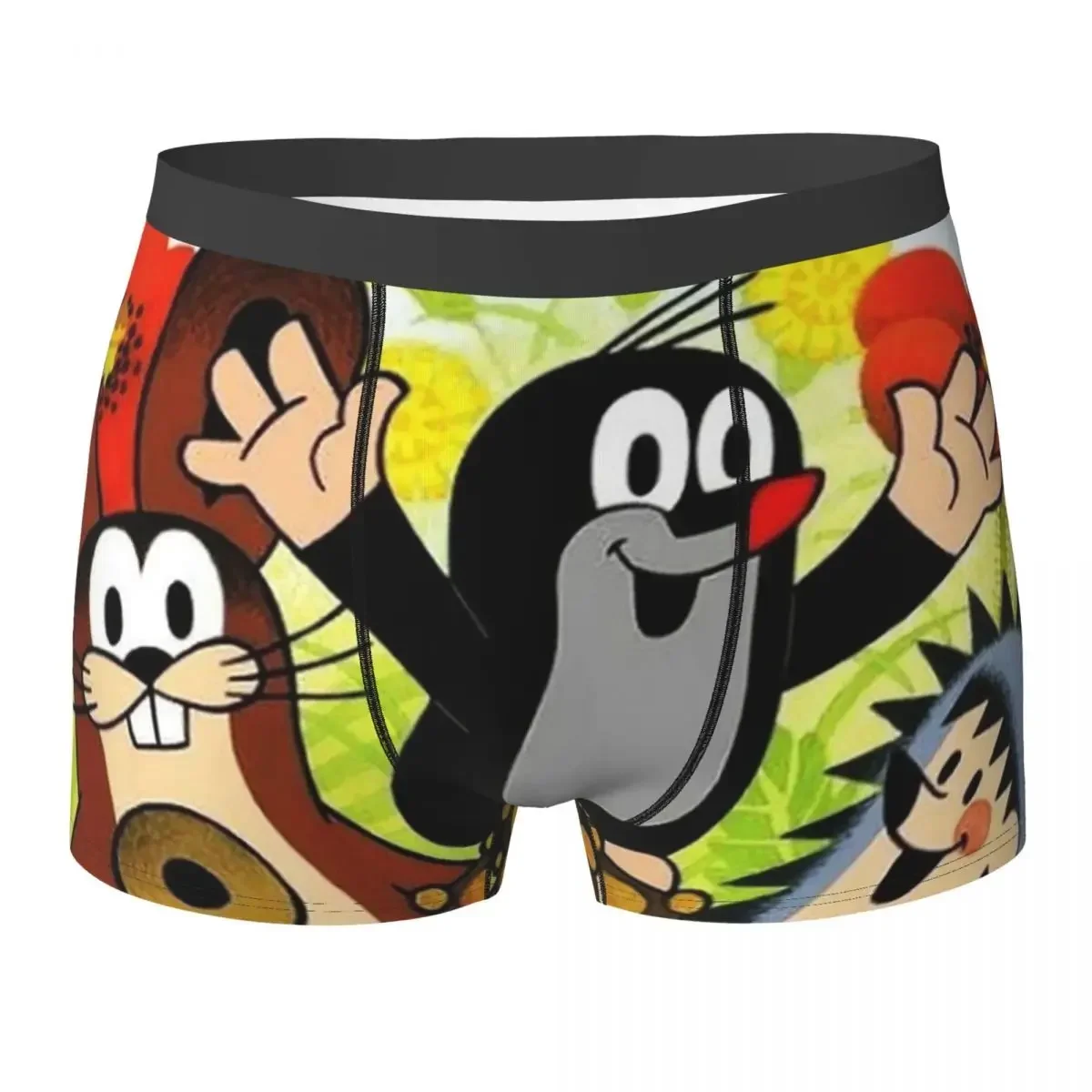 Boxer Underpants Shorts Cute Happy Mole Krtek (9) Panties Men's Soft Underwear for Homme Man Boyfriend Gifts