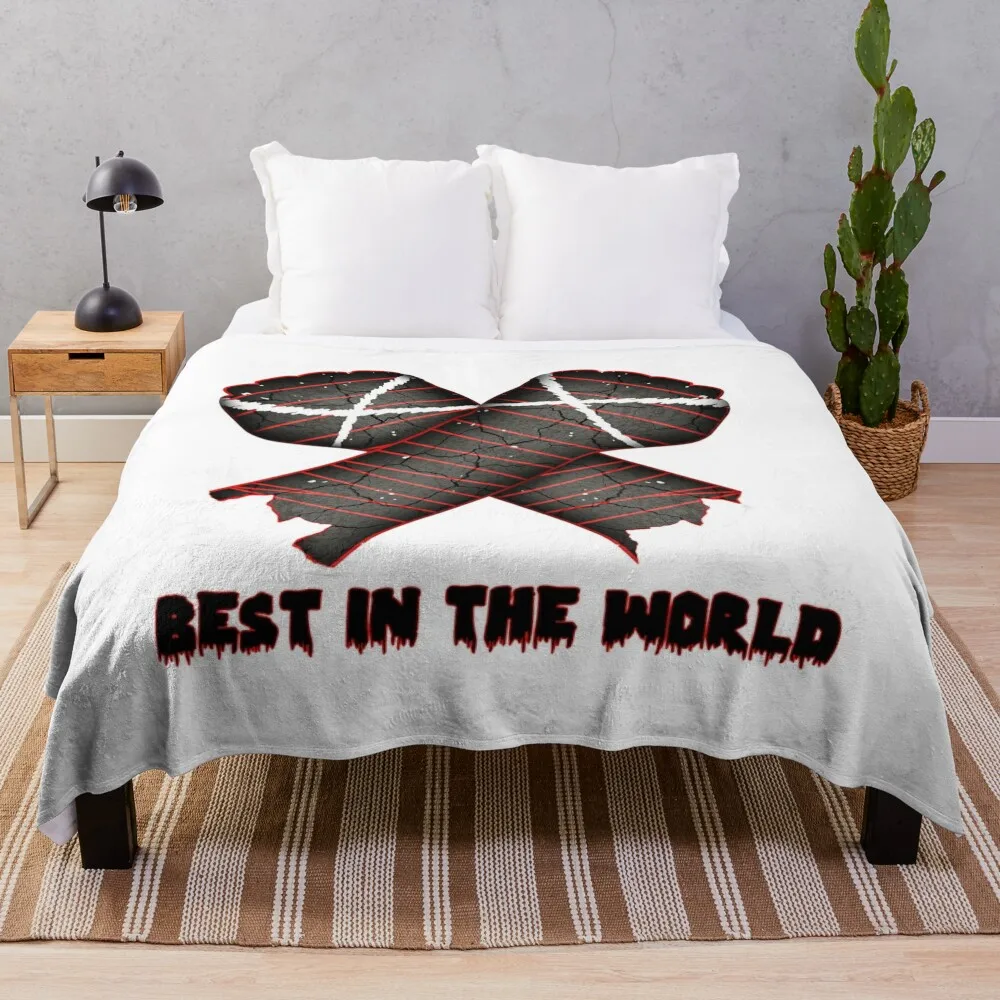 

CM Punk Best In The World Throw Blanket Blankets For Bed Warm Blankets