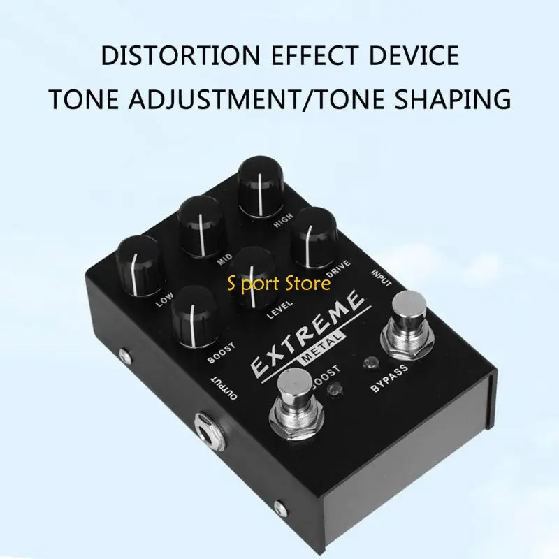

U2JB Портативные тяжелые металлы искажений гитары Эффект педали гитара Эффектор цифровой задержка аксессуара для практической