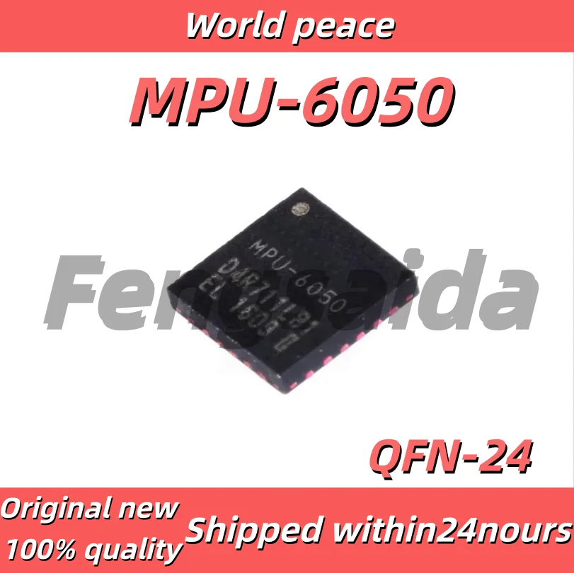 (1-10pcs)100% Brand new original MPU-6050 Chip Gyroscope/Accelerometer 6-Axis Programmable I2C QFN-24