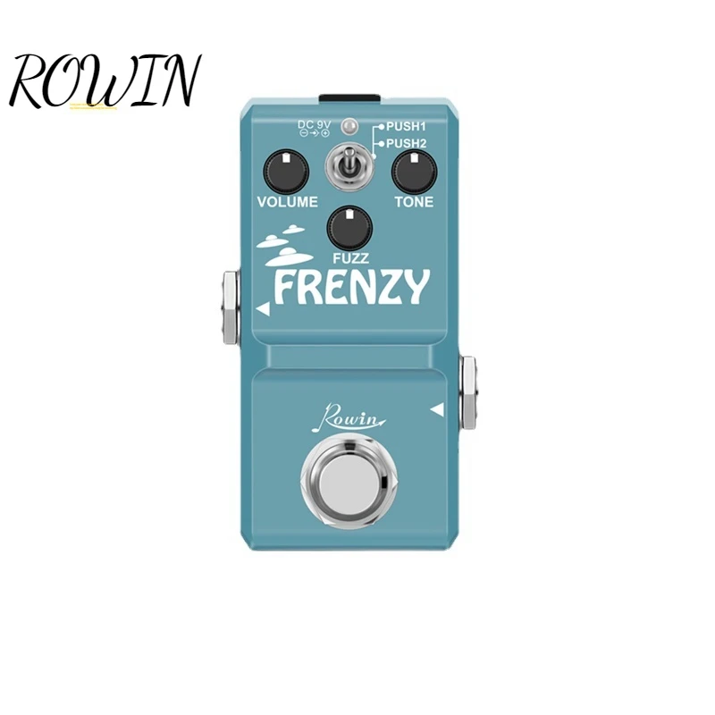 Rowin LN-322 FRENZY Classic Electric Guitar Pedal Fuzz Tone Mini Metal Shell 2 Modes For Bass Guitars