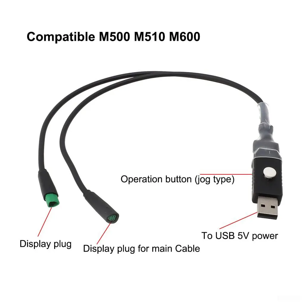 Black USB Programming Cable Simple And Efficient Device Configuration Rugged Programming Cable