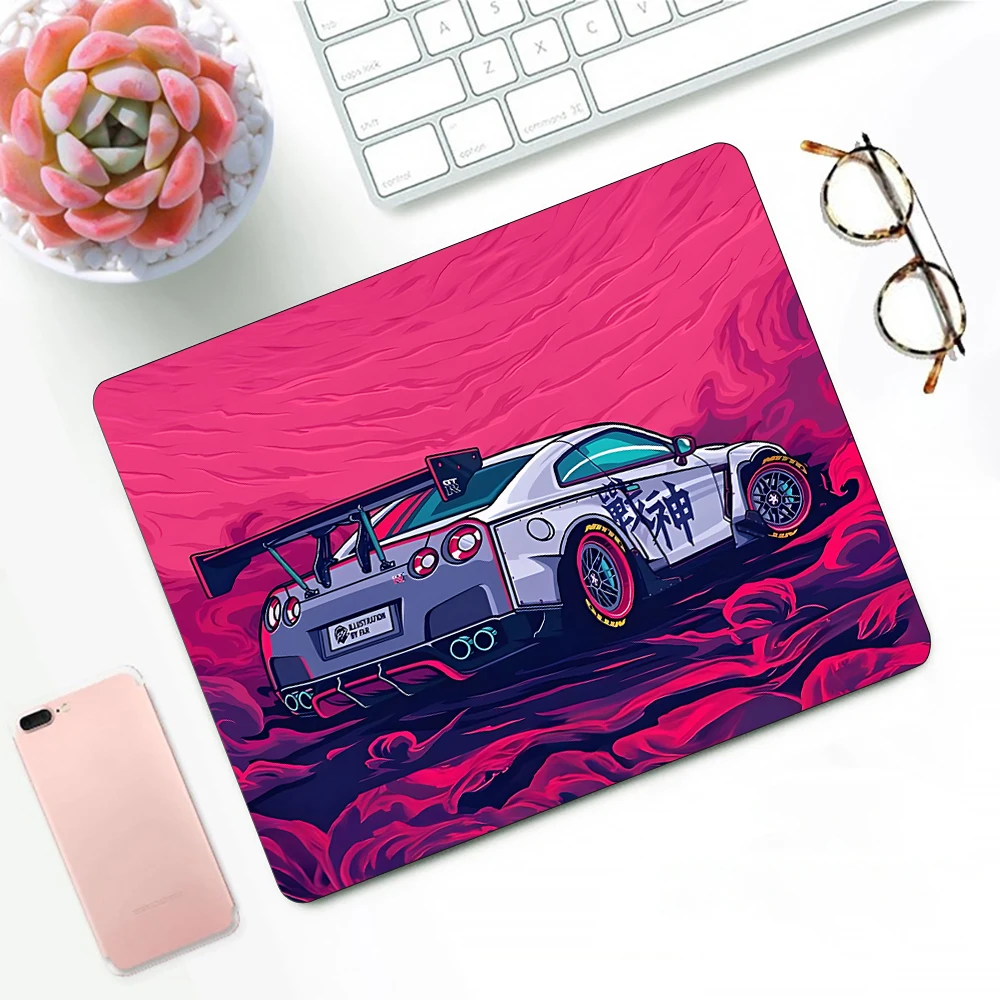 Rally Sports Racing Car JDMS Gaming Mouse Pad XS Small Mousepad For PC Gamer Desktop Decoration Office Mouse Mat Deskmat Rug