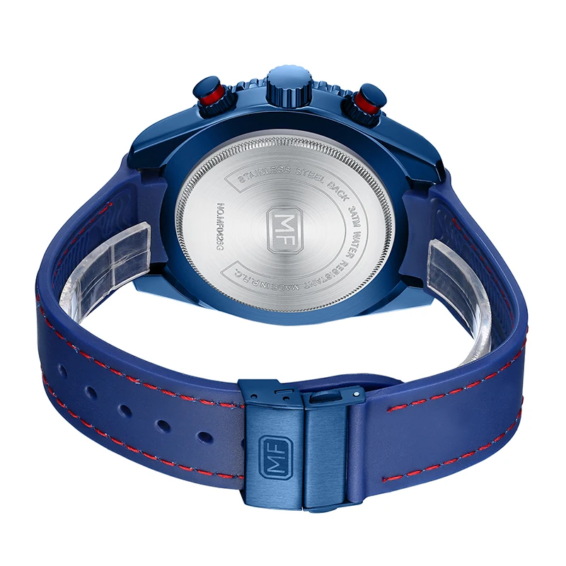 Mini foco mf0426g moda esportes relógio na moda preto pulseira de silicone cronógrafo 30m à prova dwaterproof água relógios de pulso de quartzo masculino