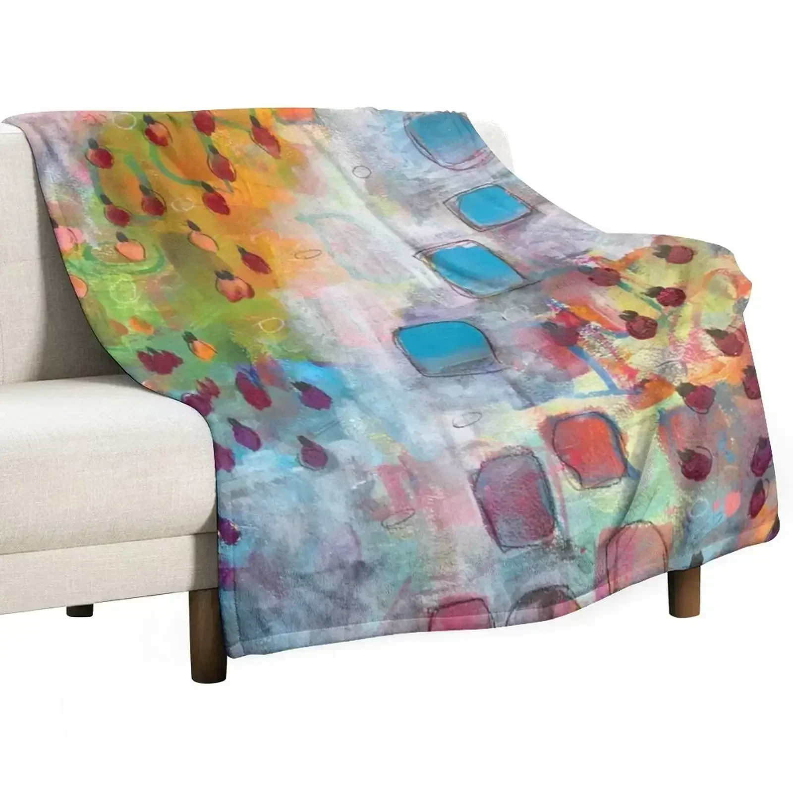 Flowers Throw Blanket Retros Plaid on the sofa halloween Extra Large Throw Winter beds Comforter Blankets