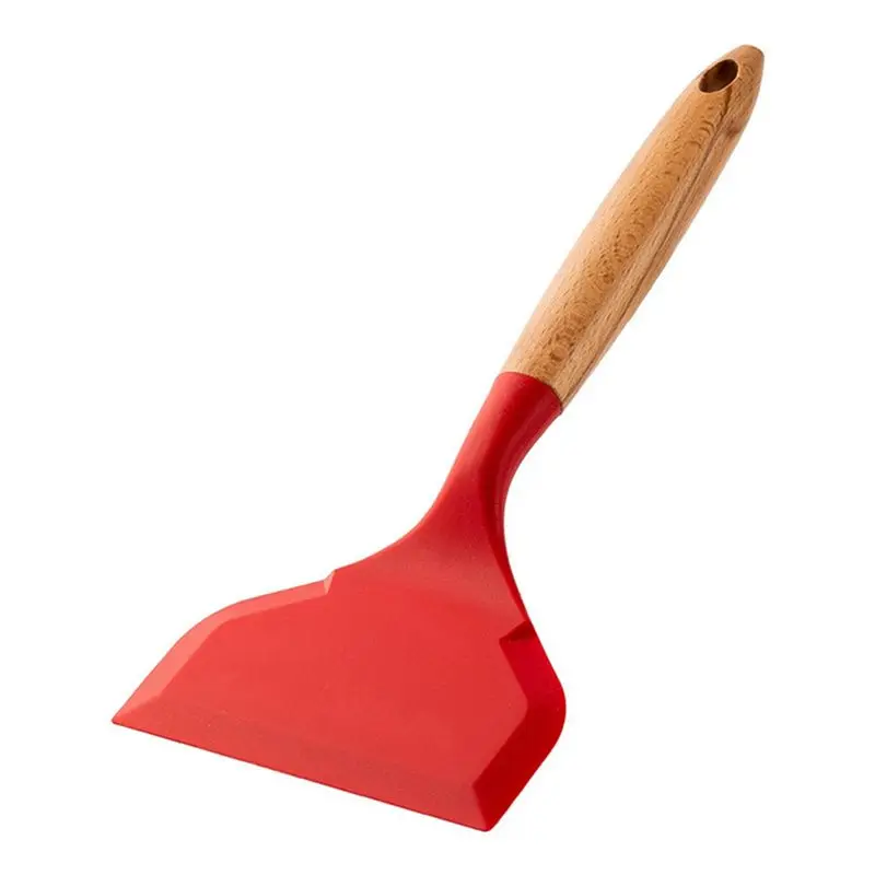 J1UL1N Non-Stick Kitchen Wide Scraper Pizza Cooking Tools Silicone Spatula Cooking Utensils Shovel Spatula Kitchenware