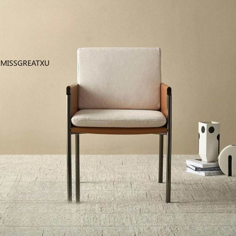 Modern Italian Light Luxury Accent Chair Multi-scene Household Chair For Dining Room Study Negotiation Makeup Table Tea Corner