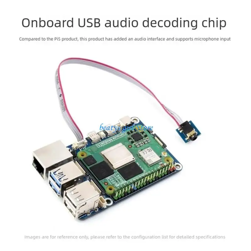 Tablero expansión C7AB con puerto sonido micrófono USB RJ45 Gigabit Ethernet Development