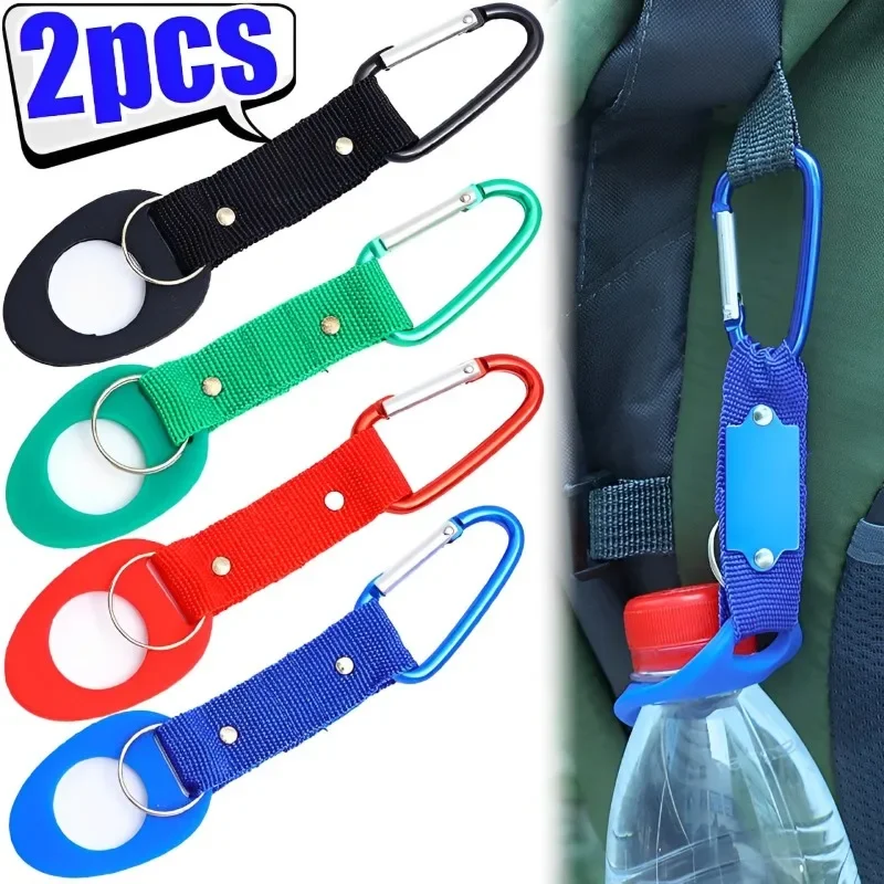 

Hanging Buckle Silicone Sports Kettle Outdoor Camp Water Bottle Holder Carabiner Camping Portable Hanging Outdoor Drink Bottle