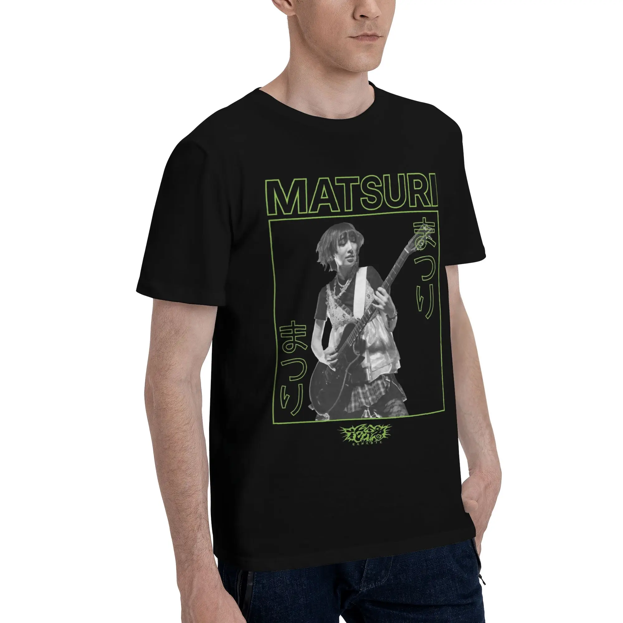 Mens Womens Hanabie Band  Shirt Cotton Graphic Printing T-Shirt  Top Clothing