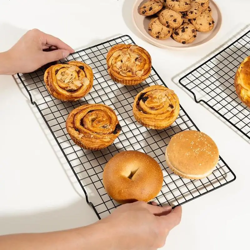 Edelstahl Brot Keks Kuchen Kühlung Rack Tropf Trockenen Rack Kühlung Gitter Backform Haushalt Backen Werkzeuge Küche Zubehör