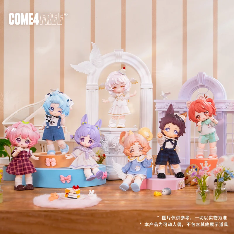 

Come4free Bang Ni [Dessert Kindergarten] 1/12 Scale Articulated Dress-Up Bjd Doll Blind Box Collectible Toy Ornament Gifts Girl
