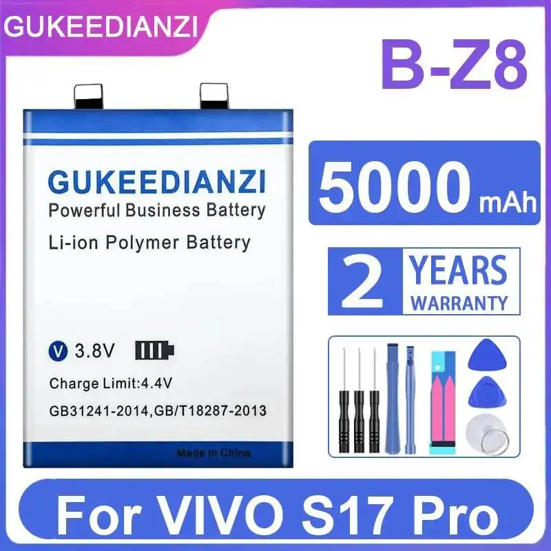 

For Vivo S17 Pro 5000Mah B-Z8 Mobile Phone Battery High Compatibility