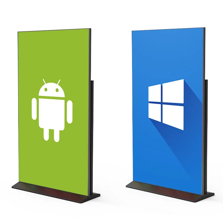 Floor-mounted vertical 55 65 75 85-inch Android full-screen vertical digital interactive touchscreen kiosk