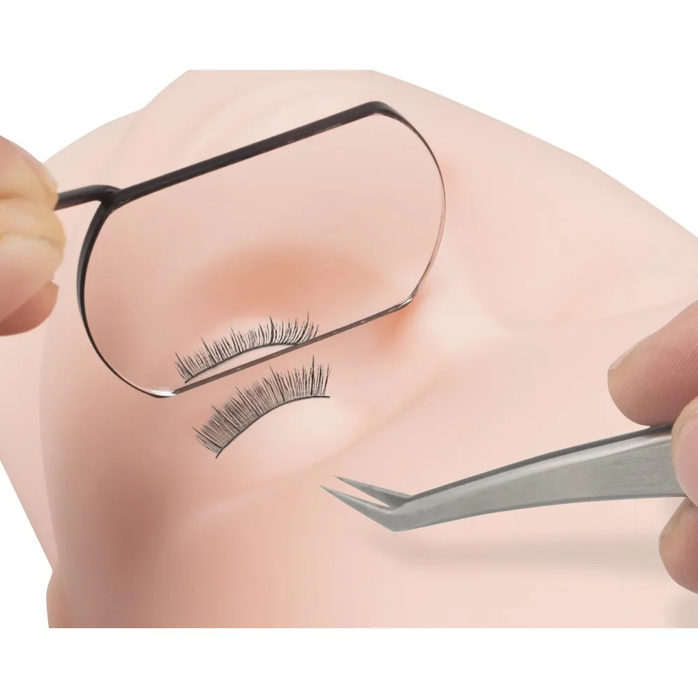 1pcs Grafting Eyelash Extensions Checking Mirror Specialized Cosmetic Mirror Stainless Steel Hand Held Makeup Aids Tools