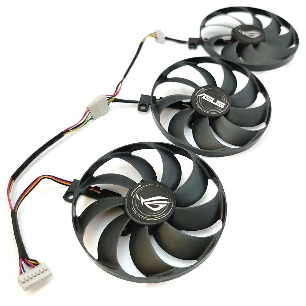 Novo 1 conjunto FDC10H12S9-C t129215su rtx 2080 2070 fã gpu, para asus rx 5700xt 5700 5600xt rog strix oc placa gráfica ventilador de refrigeração