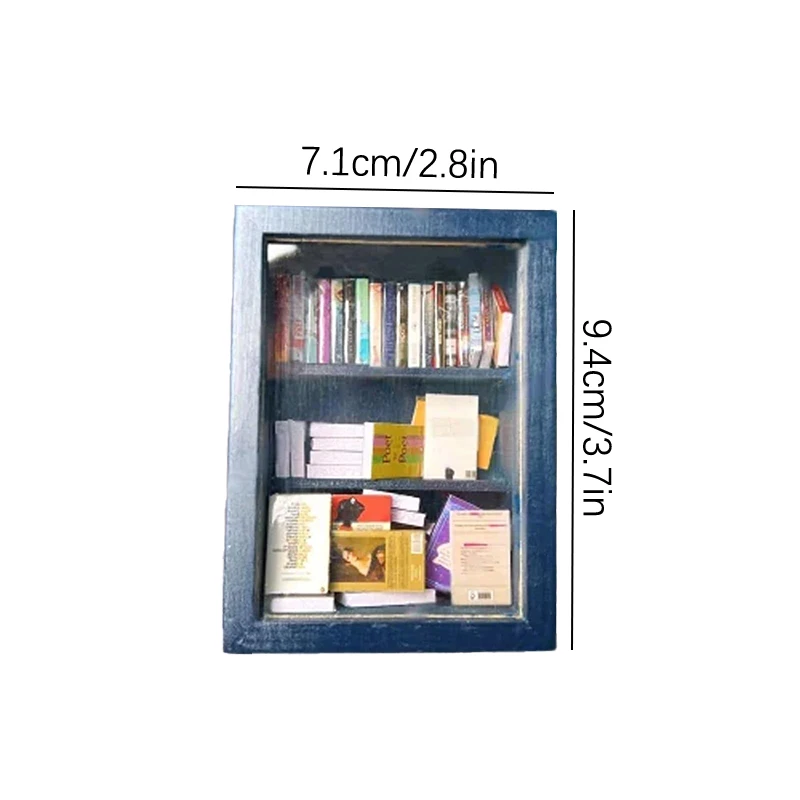 ชั้นวางหนังสือป้องกันความวิตกกังวลแบบสร้างสรรค์หนังสือขนาดเล็กของขวัญกล่องไม้ขีดไฟเขย่าความวิตกกังวลของคุณของขวัญตกแต่งบ้านตุ๊กตา
