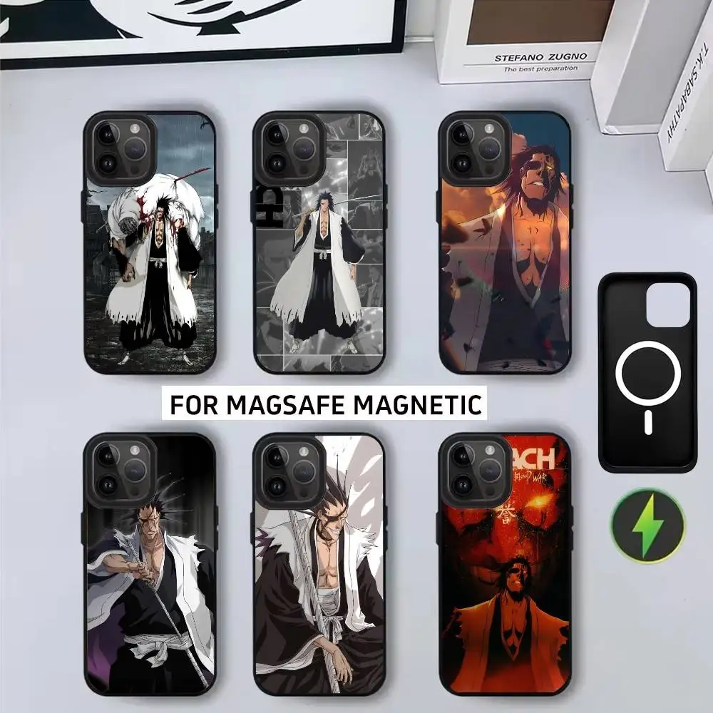 

K-Kenpachi the G-Grim R-Reaper Phone Case For iPhone17,16,15,14,13,12,11 Plus,Pro Magnetic For Magsafe Wireless Charging
