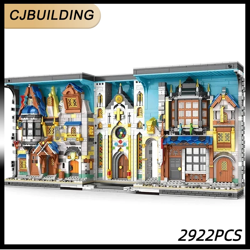 

European Century Architecture Book Of Market 66026 Ancient Market City Street View Modular Building Blocks Brick Toys for Gift