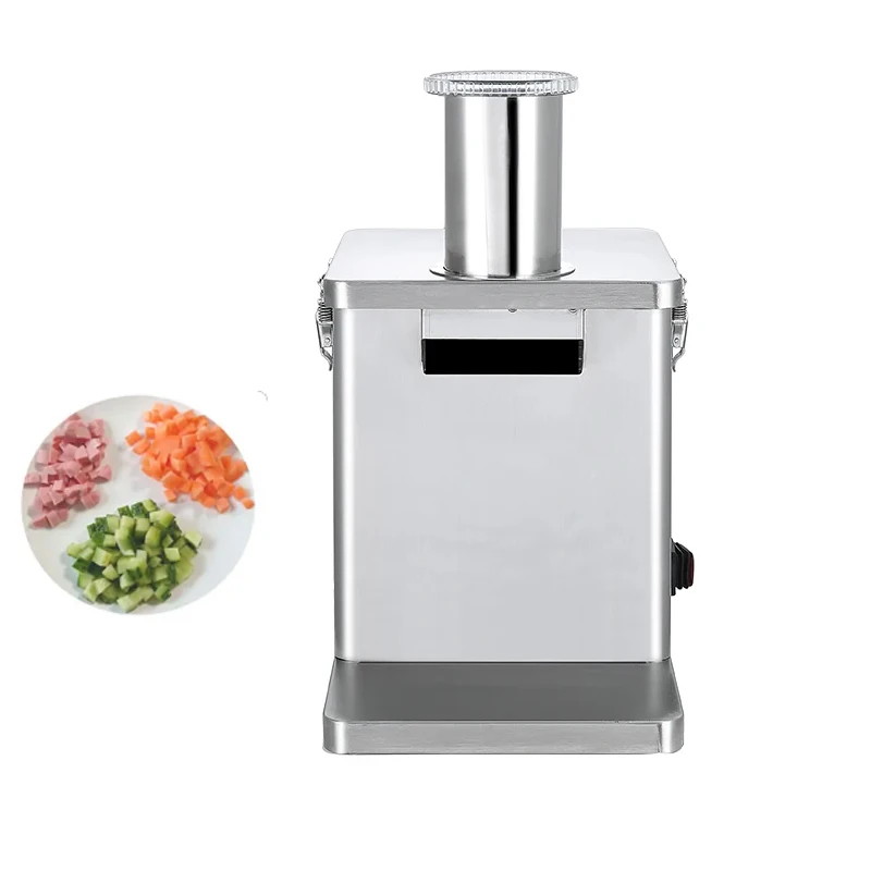 200W Electric VegetableDicing Machine Commercial Fruit Vegetable Cube Cutting Potato Onion Carrot Slicer