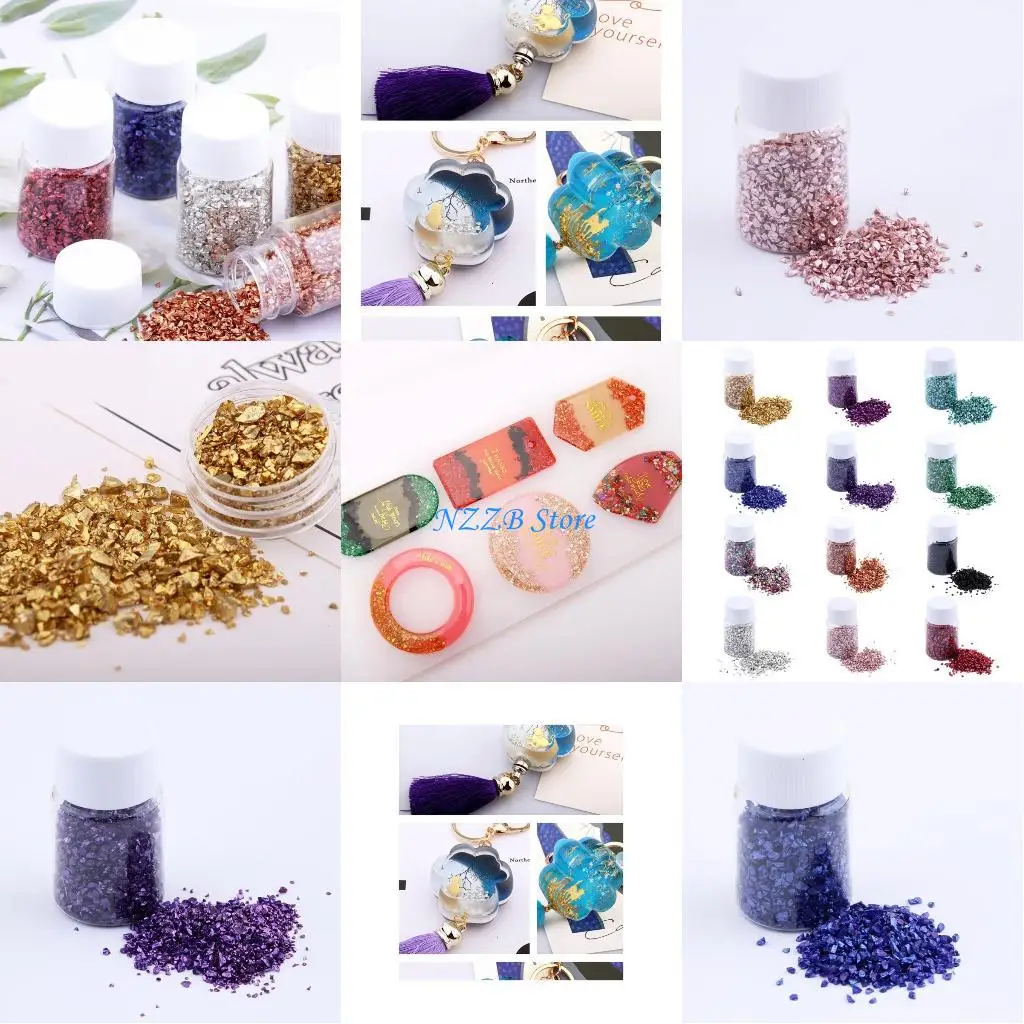 

T21F 30 г/бутылочные смоляные начинки красочные разбитые стеклянные камни наполнители ручной работы ручной работы