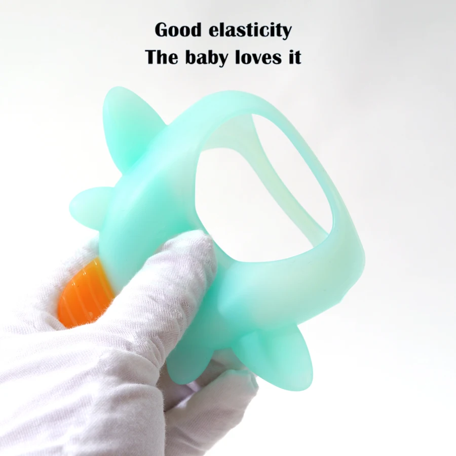 1PC Silicone Teether Toy BPA Free Gloves Teething Chewing Baby Toy Sensory Toys For Kids Silicone Soothing Molar Toys Baby Stuff