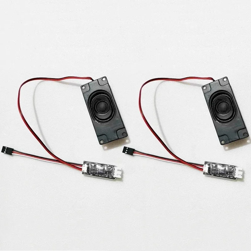 2PCS 3.6V-8V RC Racing Model DIY Sound Group Electronic Module with Welded 8ohm 5W 3070 Speaker Support Receiver 5V Power Supply