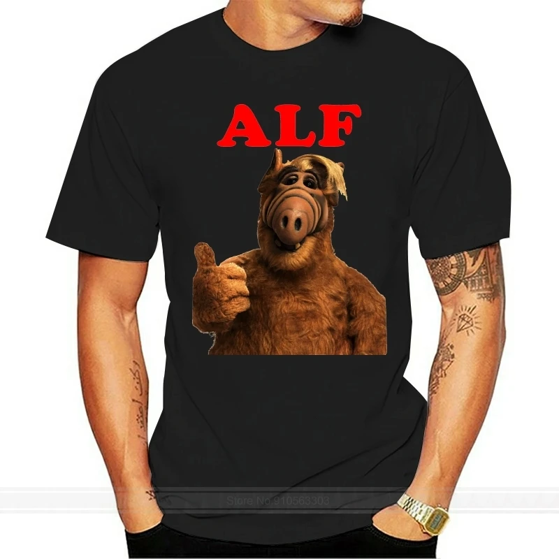 Mens Alf 80'S Icon T Shirt Vintage Retro Tv No Problem Melmac Funny Homme Customized Tee Shirt