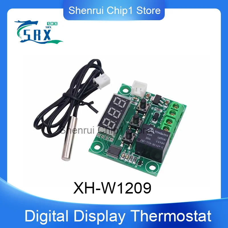 

Blu-ray XH-W1209 Digital Display Thermostat High-precision Temperature Controller Temperature Control Switch Micro Board